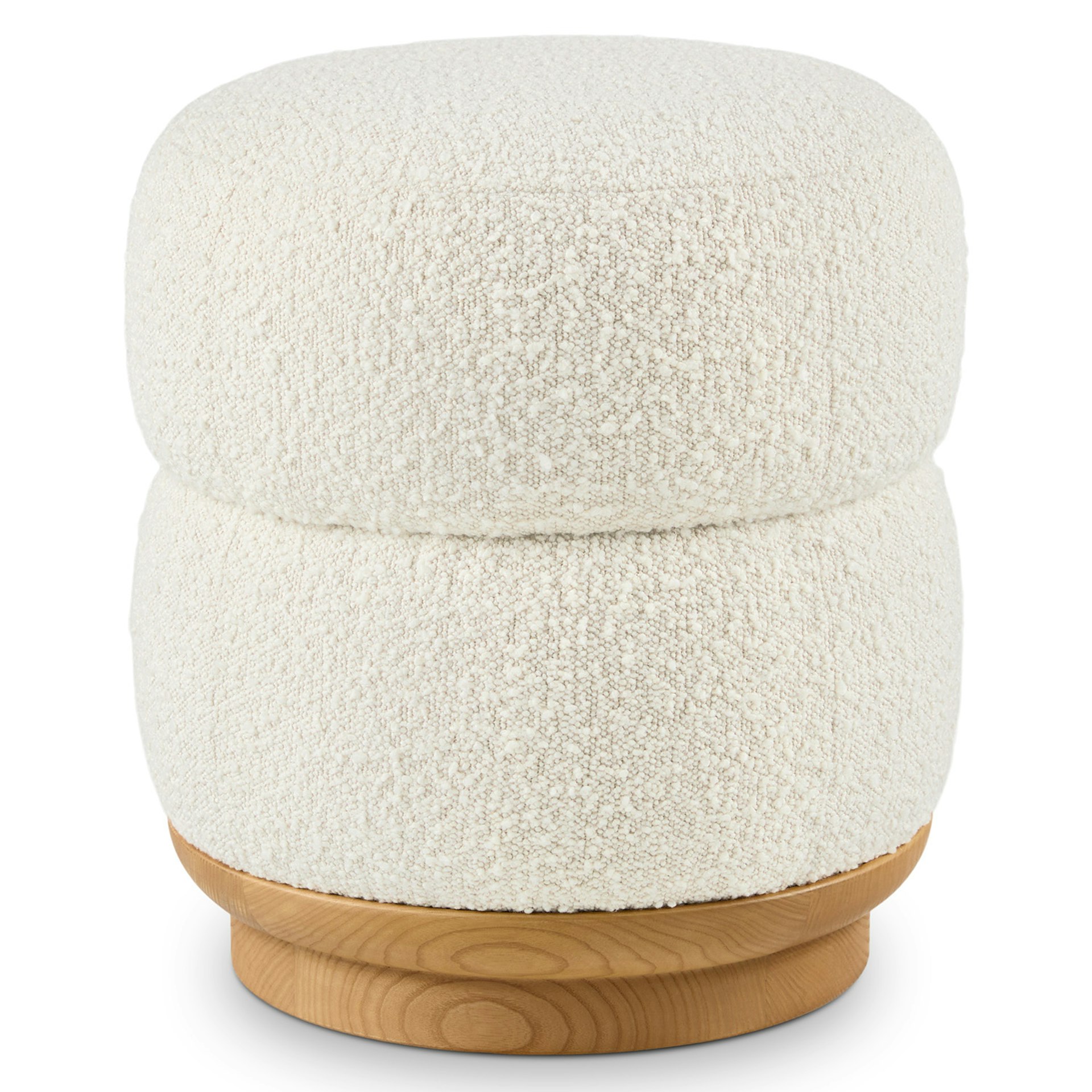 Pica 16" Ottoman - Ivory Bouclé 5 Pica 16" Ottoman - Ivory Bouclé