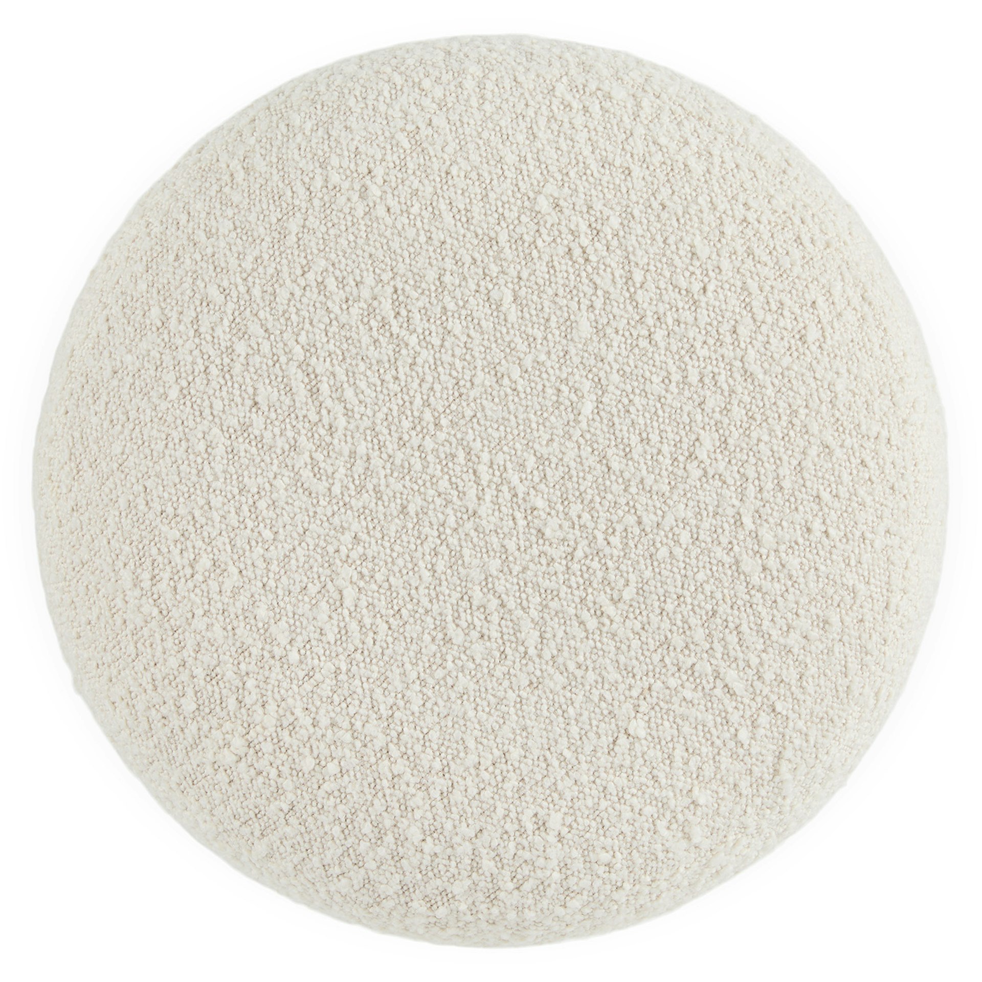 Pica 16" Ottoman - Ivory Bouclé 6 Pica 16" Ottoman - Ivory Bouclé