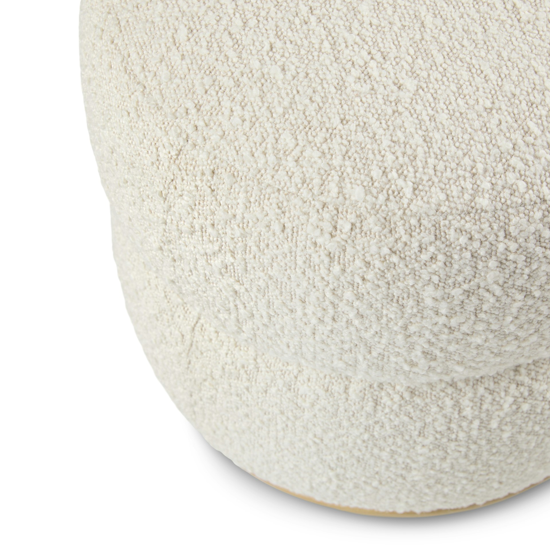 Pica 16" Ottoman - Ivory Bouclé 8 Pica 16" Ottoman - Ivory Bouclé