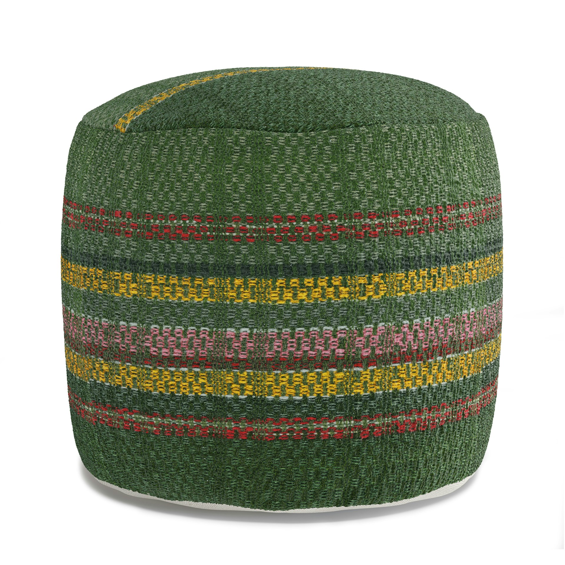Tapio Pouf - Green Multi 4 Tapio Pouf - Green Multi
