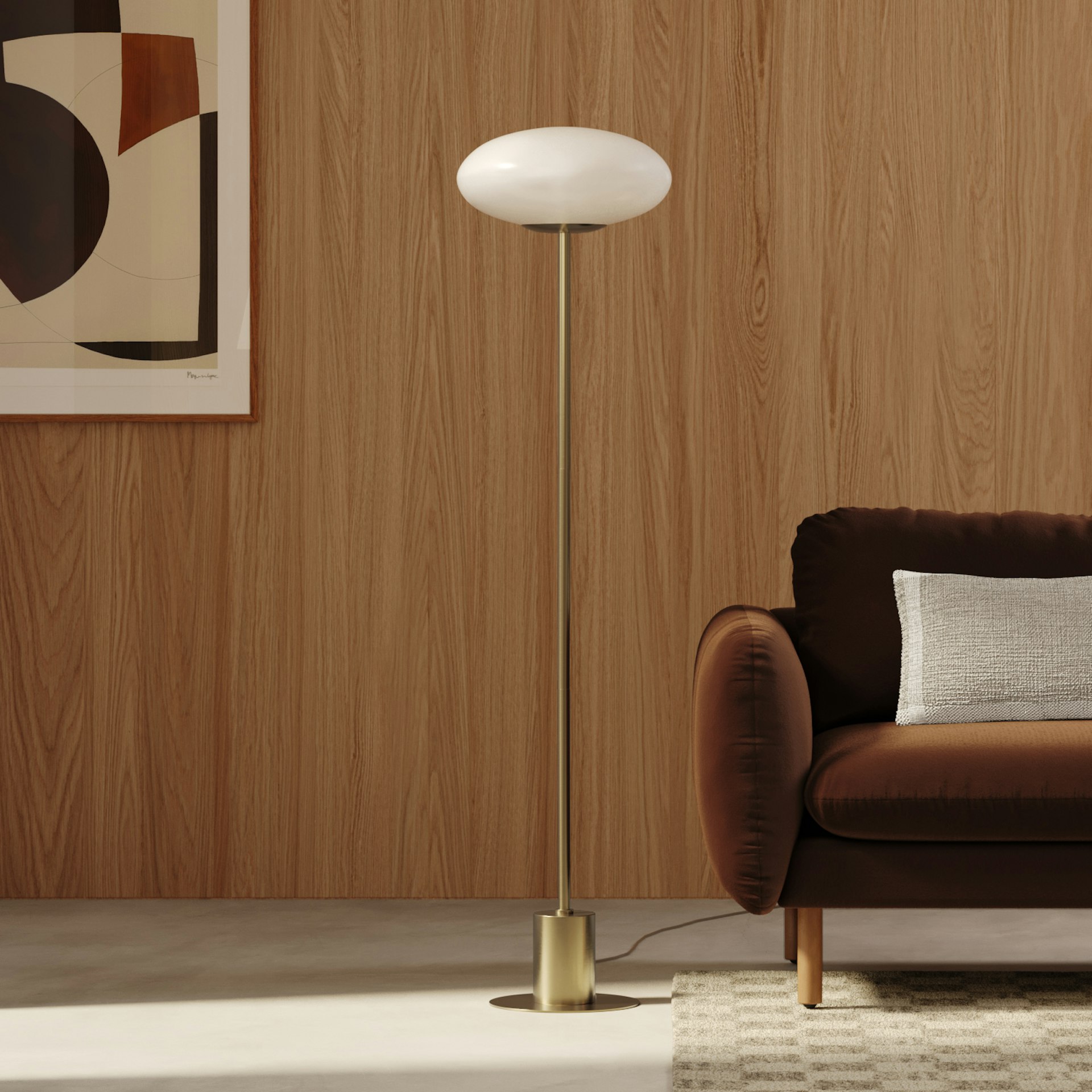Menken Floor Lamp - Brass