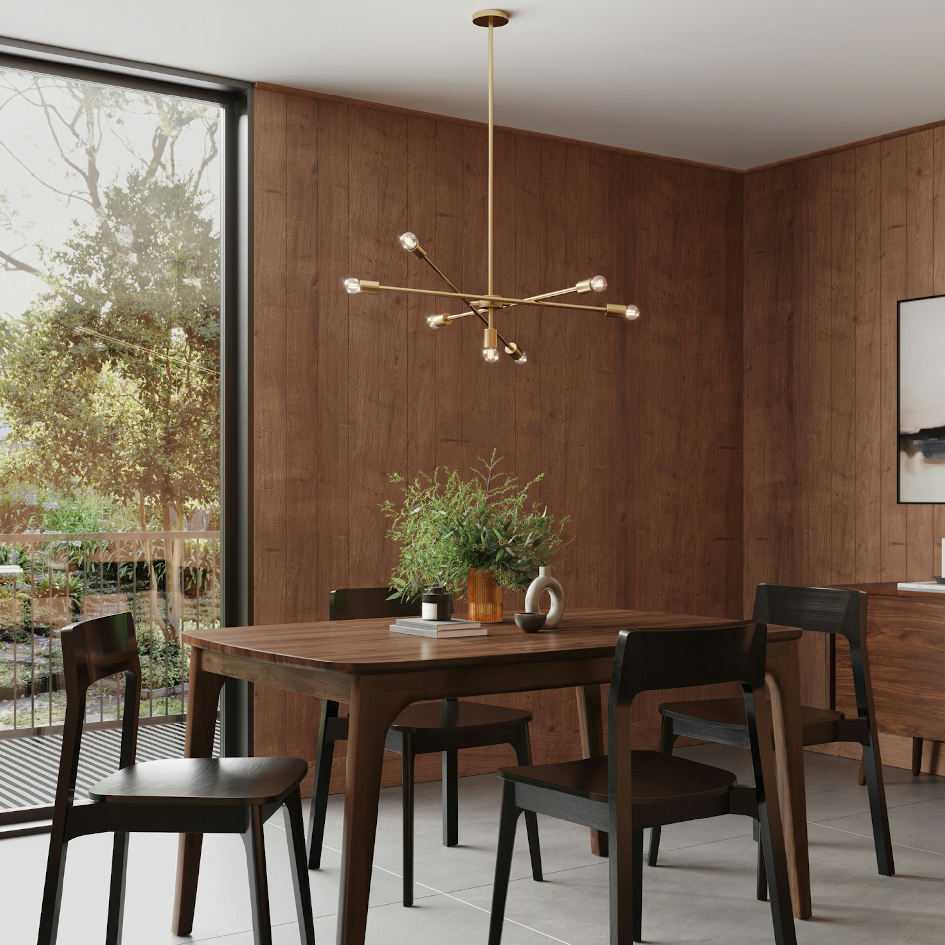 Cadza Chandelier - Brass 6 Cadza Chandelier - Brass
