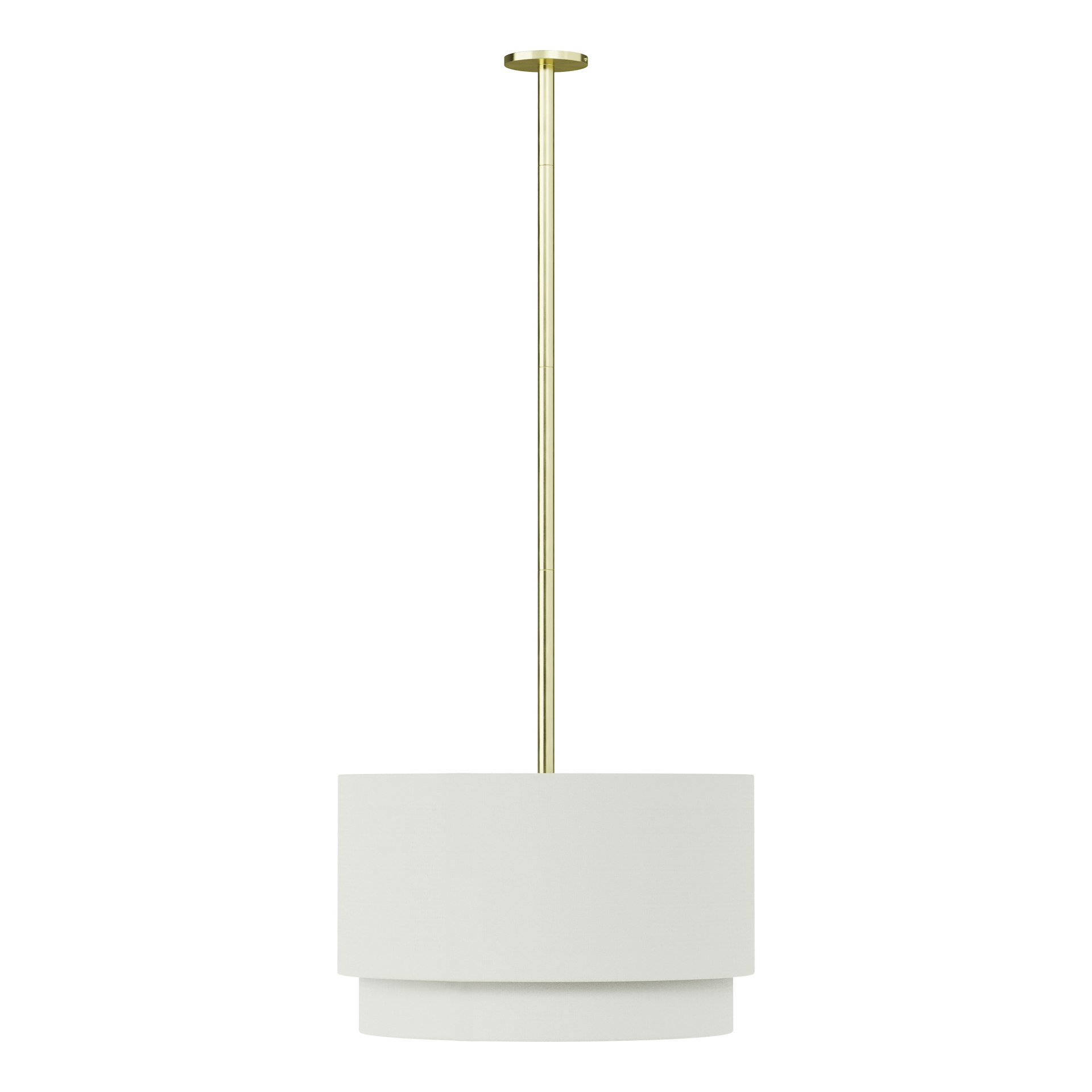 Zebu Linen Pendant Lamp - Brass 4 Zebu Linen Pendant Lamp - Brass