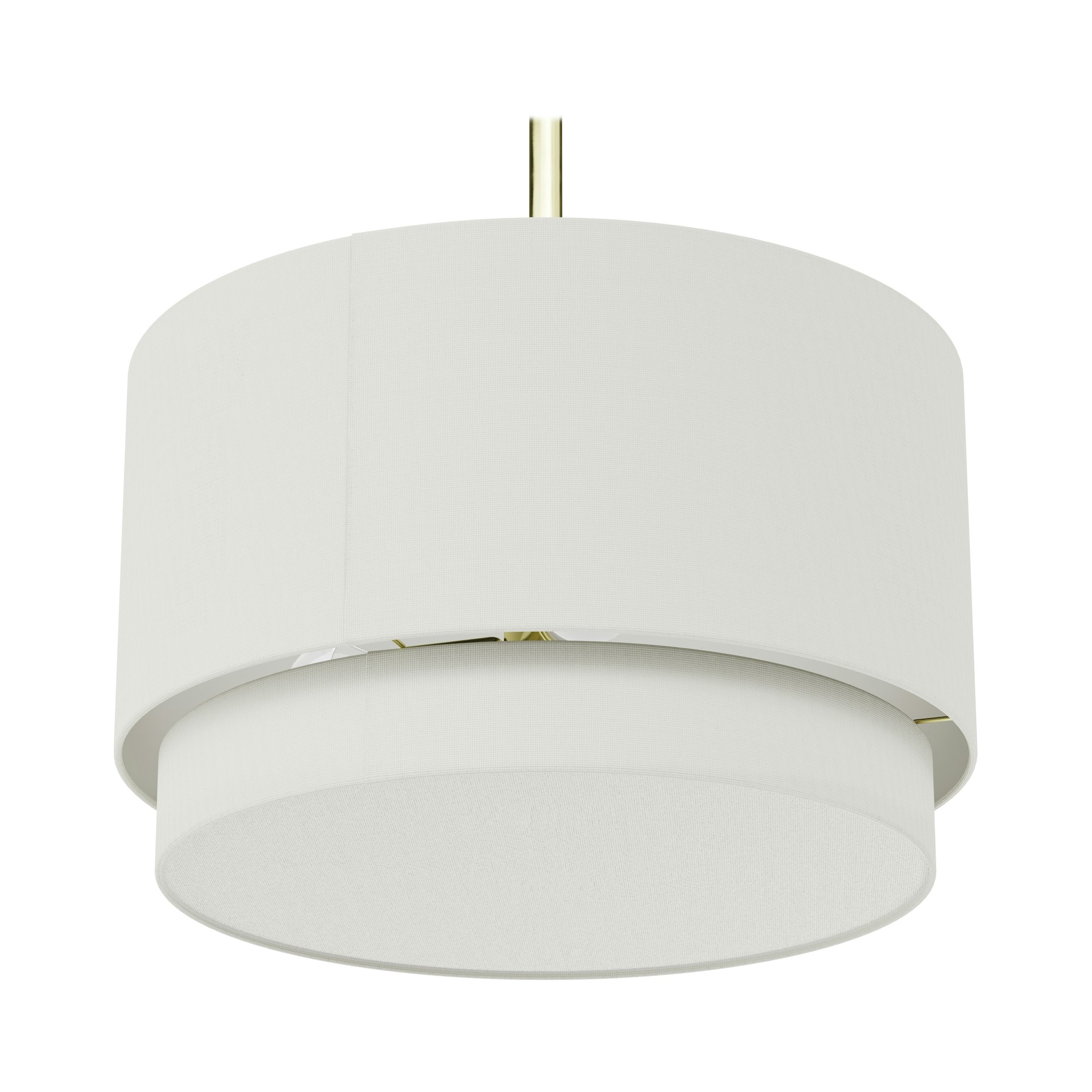 Zebu Linen Pendant Lamp - Brass 5 Zebu Linen Pendant Lamp - Brass