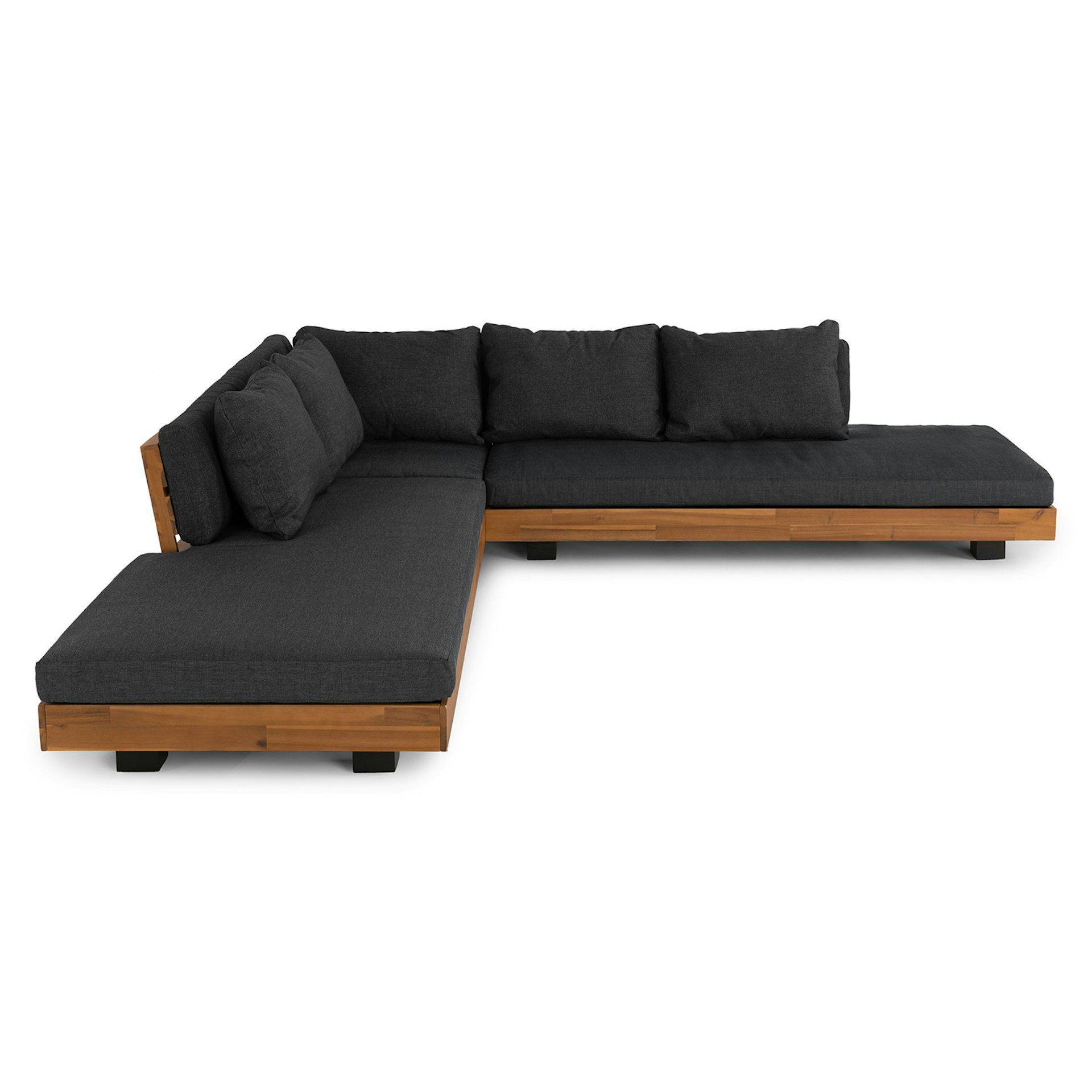 Lubek 100.5" Outdoor Low Corner Sectional - Slate Gray 5 Lubek 100.5" Outdoor Low Corner Sectional - Slate Gray