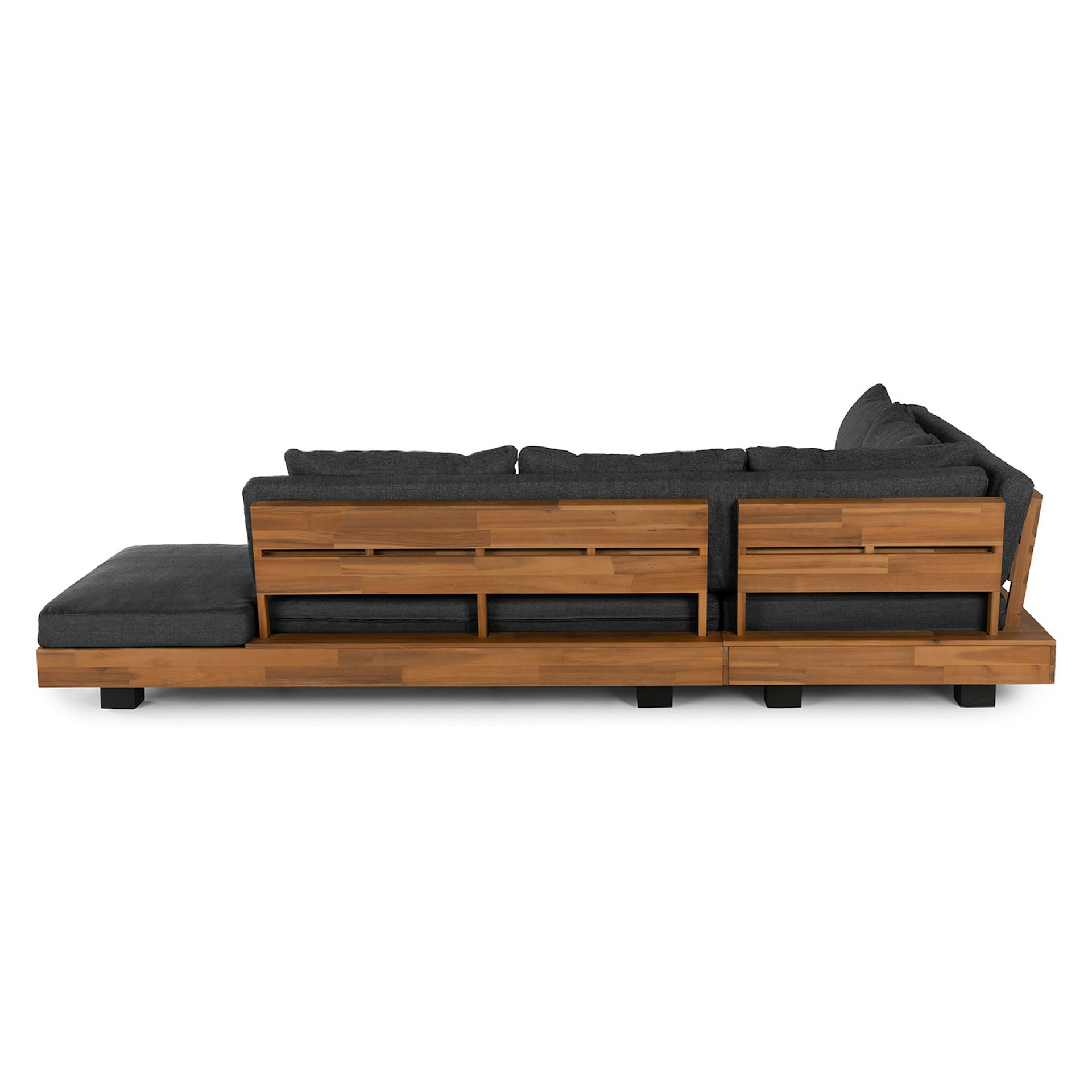 Lubek 100.5" Outdoor Low Corner Sectional - Slate Gray 7 Lubek 100.5" Outdoor Low Corner Sectional - Slate Gray