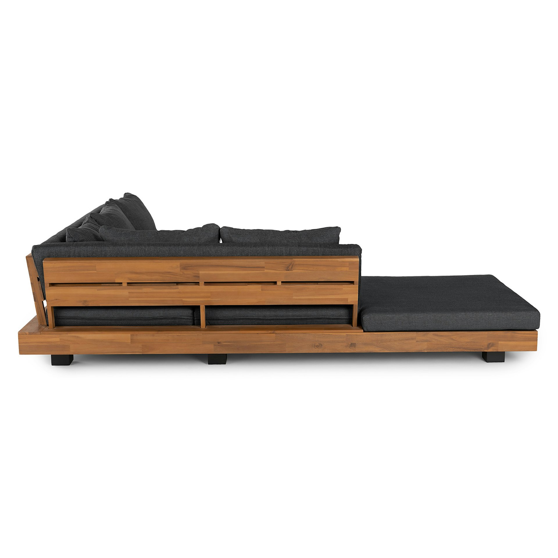 Lubek 100.5" Outdoor Low Corner Sectional - Slate Gray 8 Lubek 100.5" Outdoor Low Corner Sectional - Slate Gray
