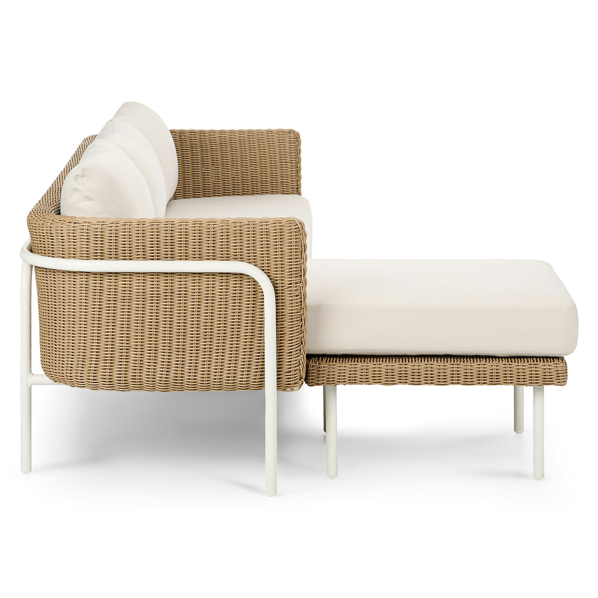 Aby 88" Outdoor Reversible Sectional - Dravite Ivory 6 Aby 88" Outdoor Reversible Sectional - Dravite Ivory