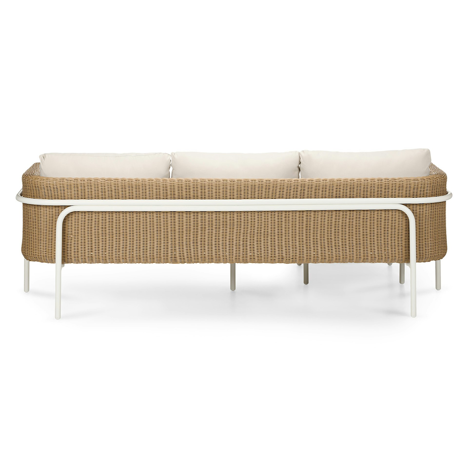 Aby 88" Outdoor Reversible Sectional - Dravite Ivory 7 Aby 88" Outdoor Reversible Sectional - Dravite Ivory