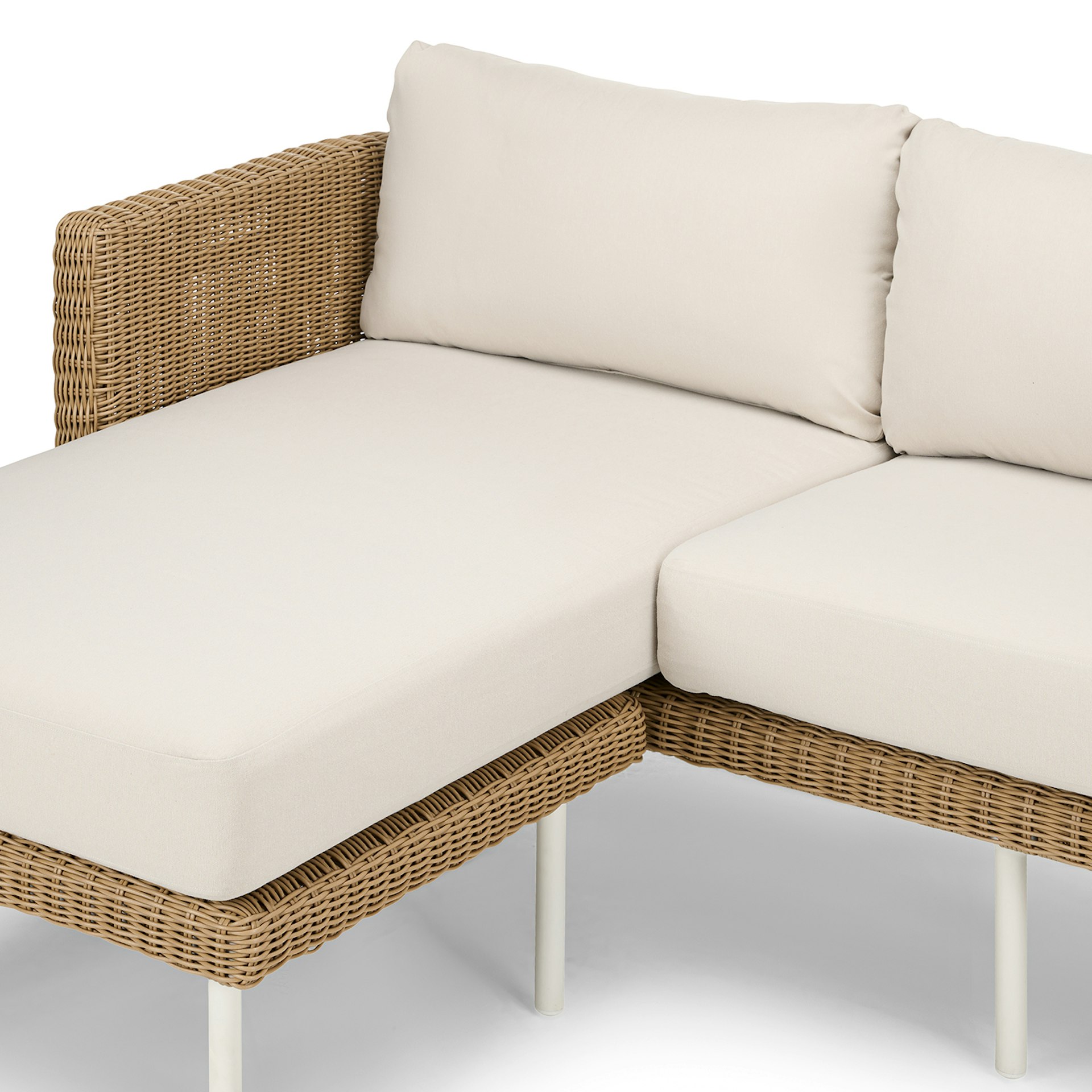 Aby 88" Outdoor Reversible Sectional - Dravite Ivory 9 Aby 88" Outdoor Reversible Sectional - Dravite Ivory