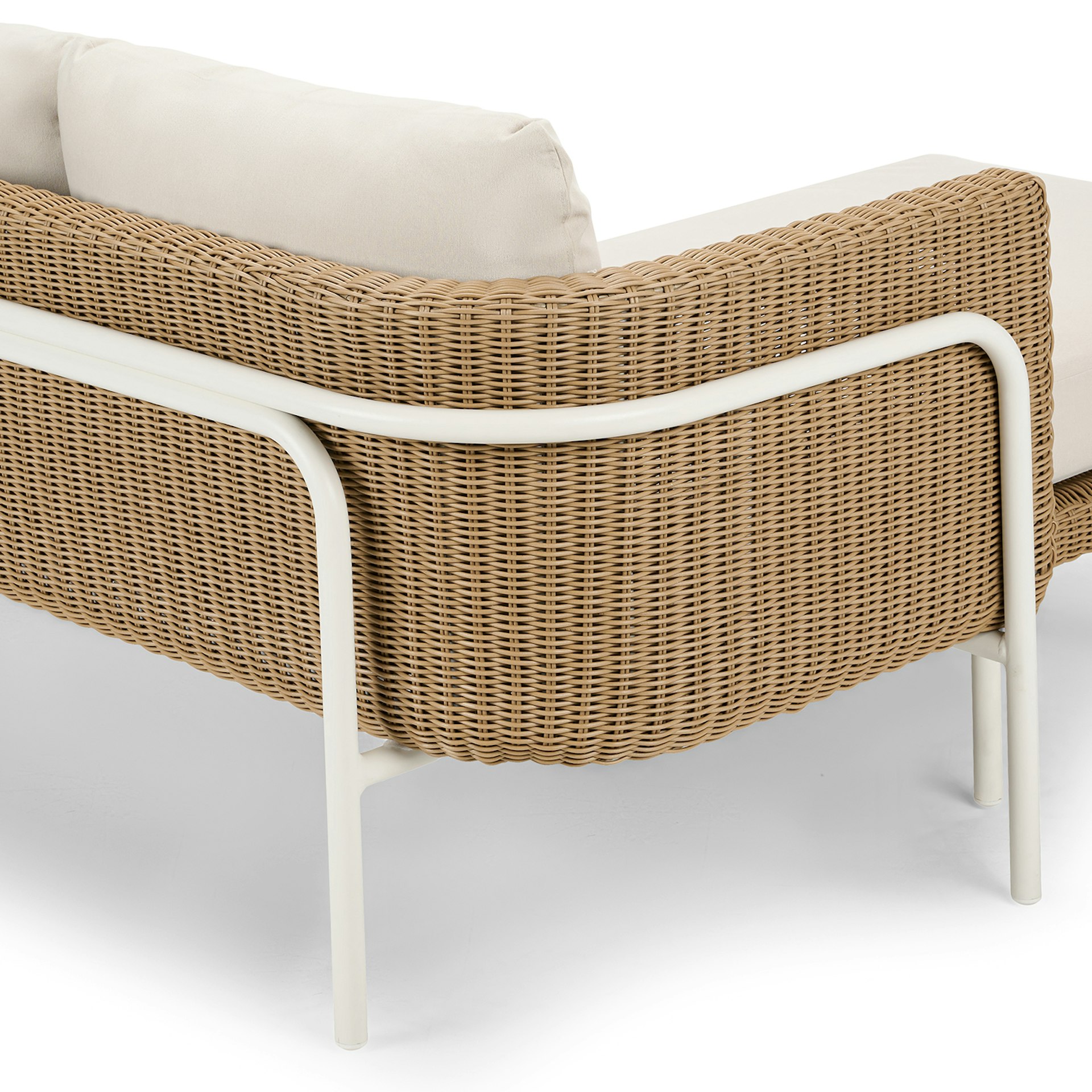 Aby 88" Outdoor Reversible Sectional - Dravite Ivory 10 Aby 88" Outdoor Reversible Sectional - Dravite Ivory