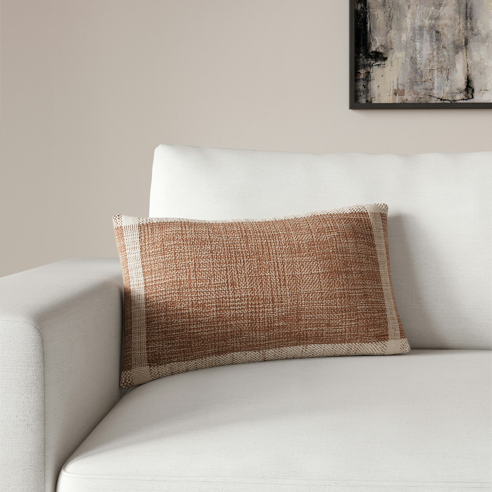 Mabel Small Pillow - Ochre Brown