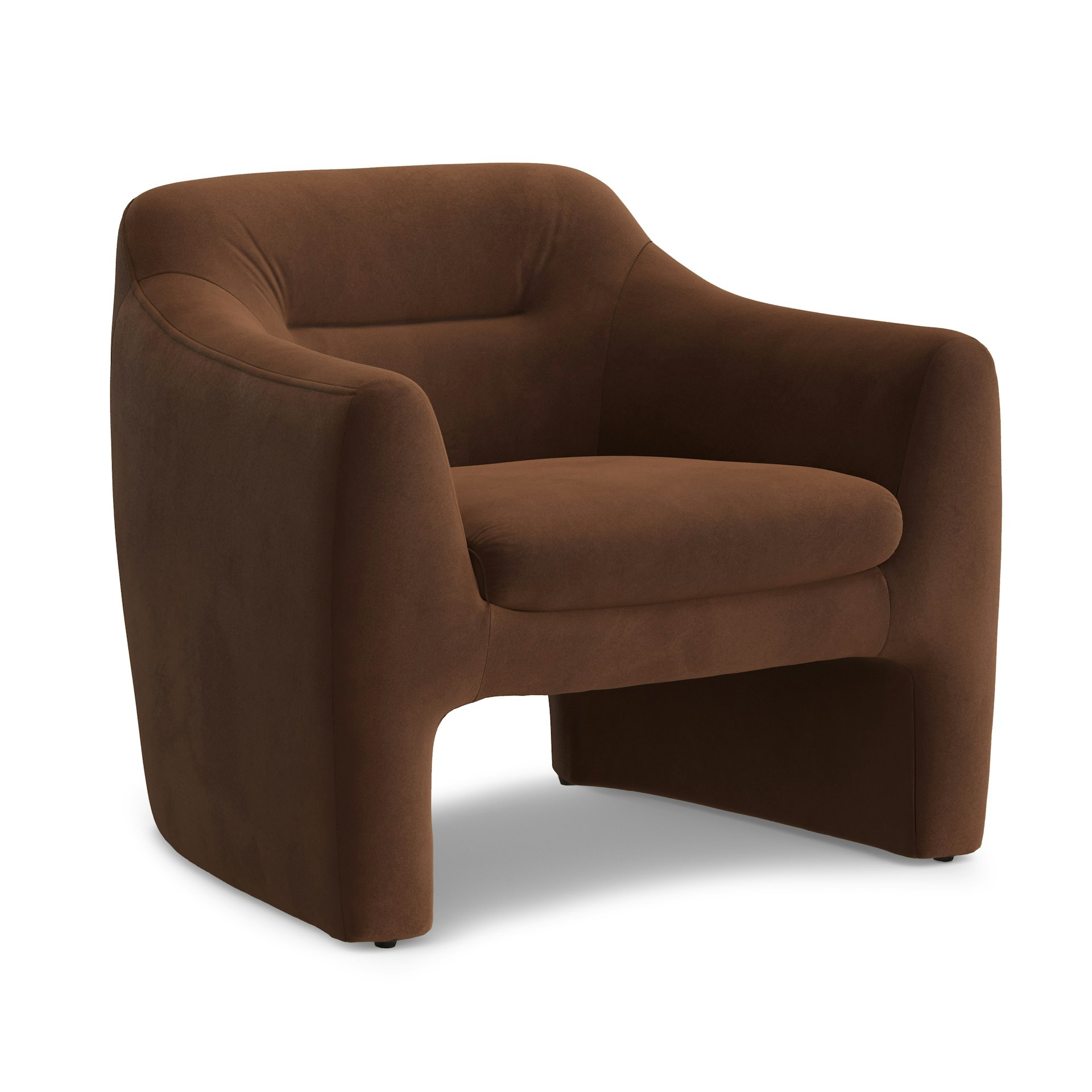 Eleanor 34" Velvet Lounge Chair - Hale Earth 5 Eleanor 34" Velvet Lounge Chair - Hale Earth