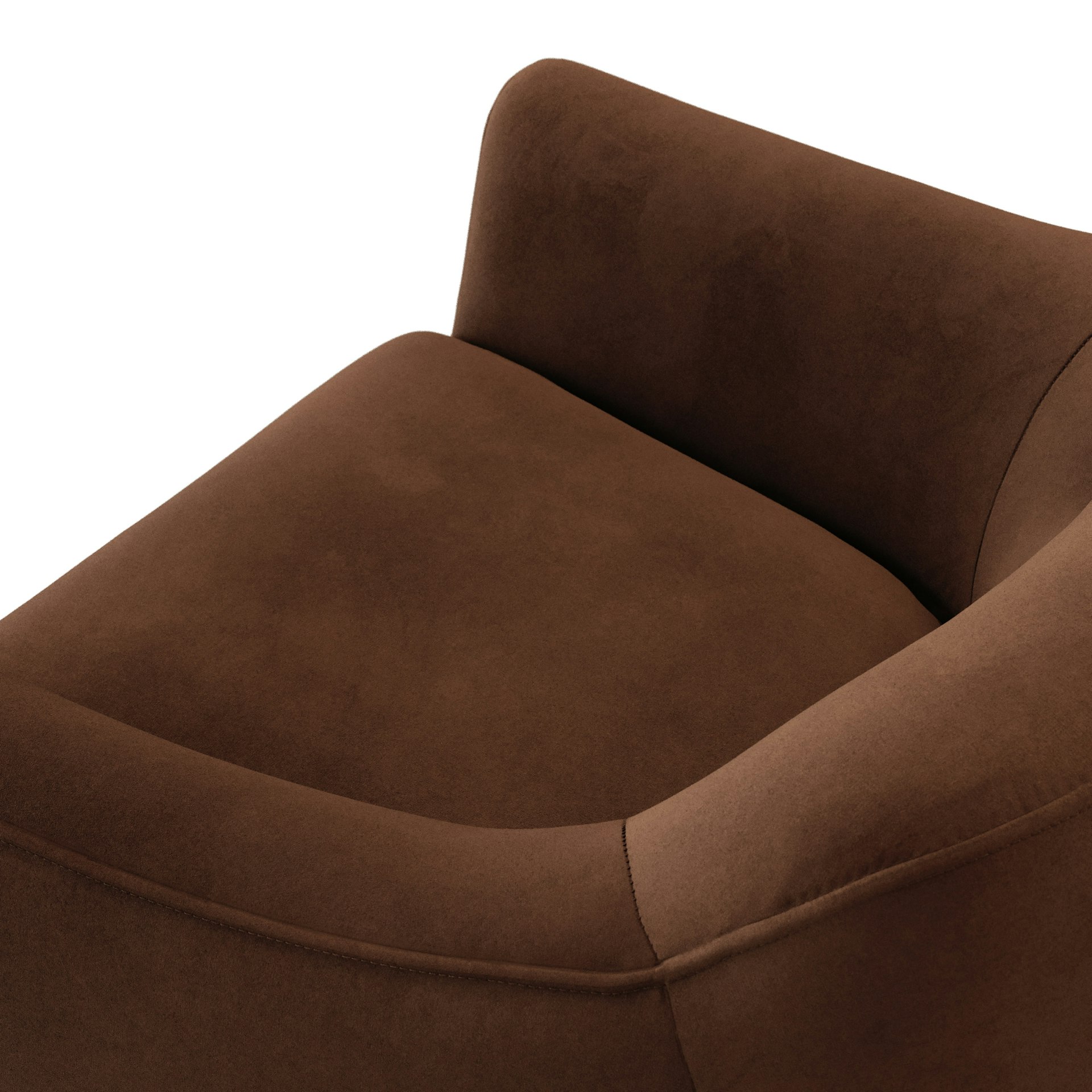 Eleanor 34" Velvet Lounge Chair - Hale Earth 9 Eleanor 34" Velvet Lounge Chair - Hale Earth
