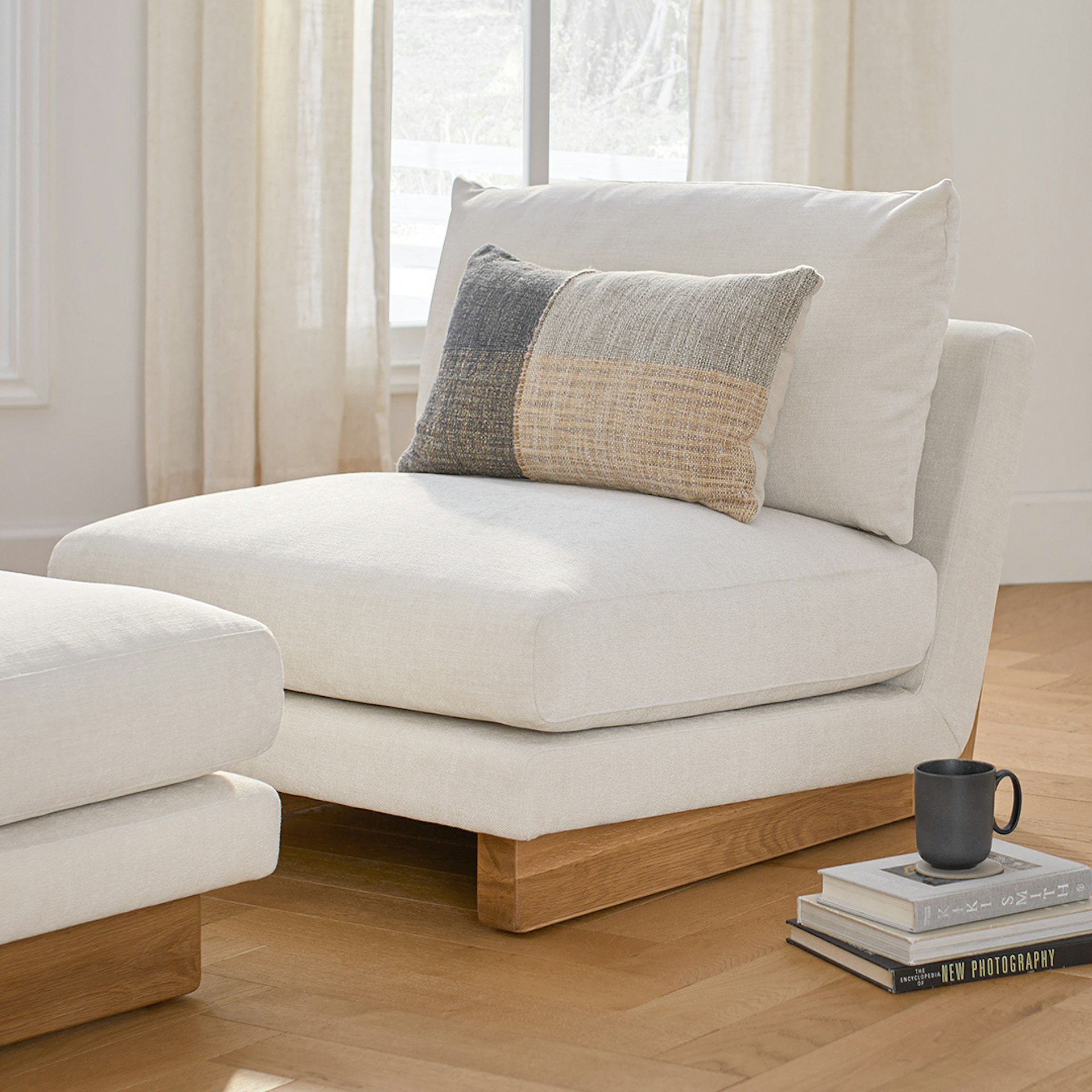 Kalok 34" Lounge Chair - Buckler Ivory