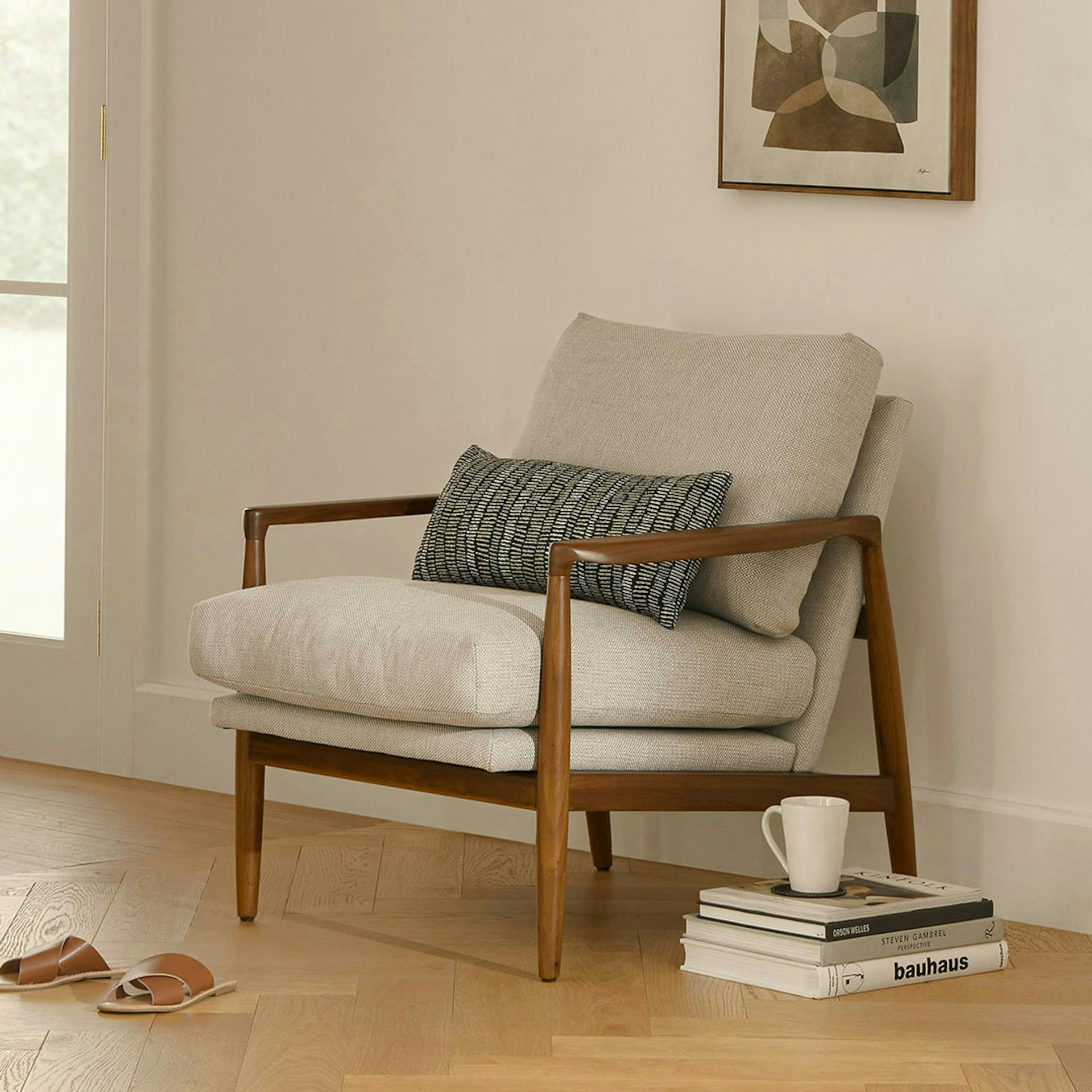 Bavel 28.5" Lounge Chair - Field Gray