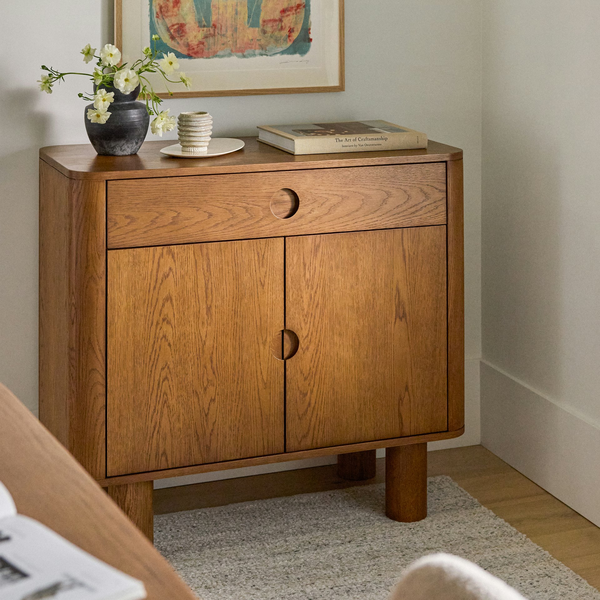 Adel 38.5" Cabinet - Smoked Oak