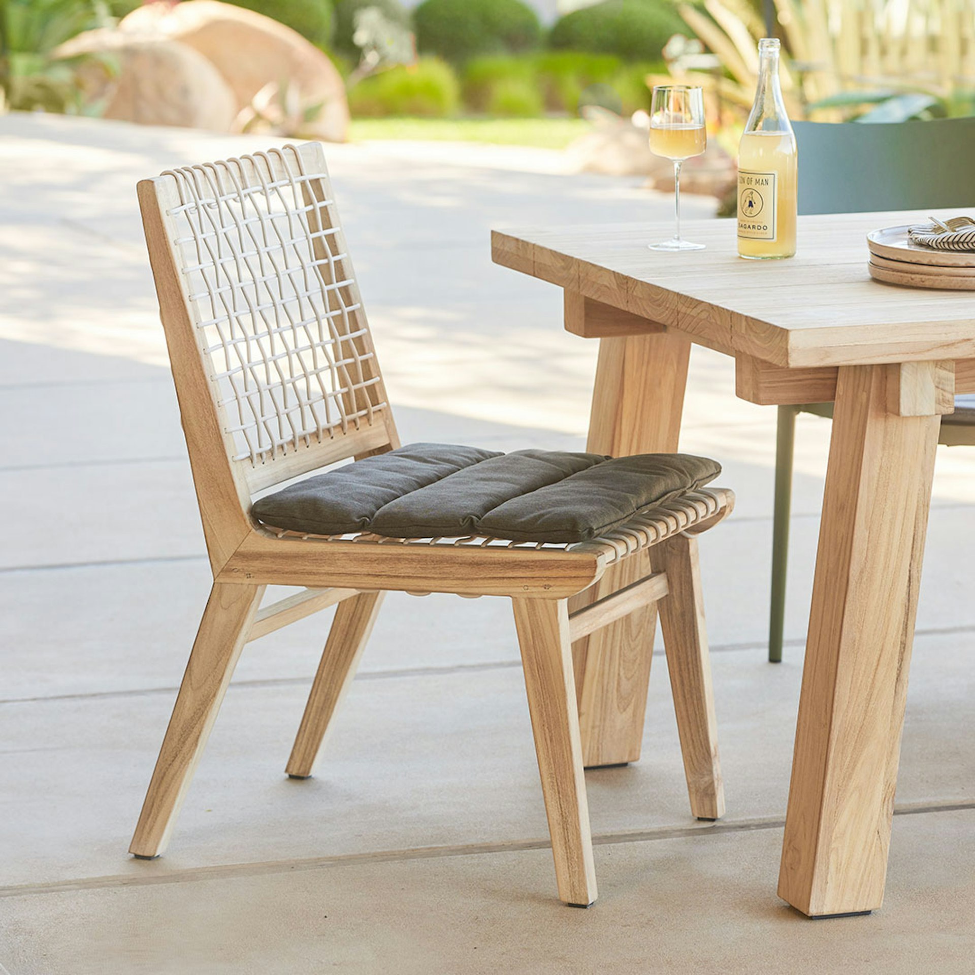 Teaka Outdoor Dining Chair - Natural Teak