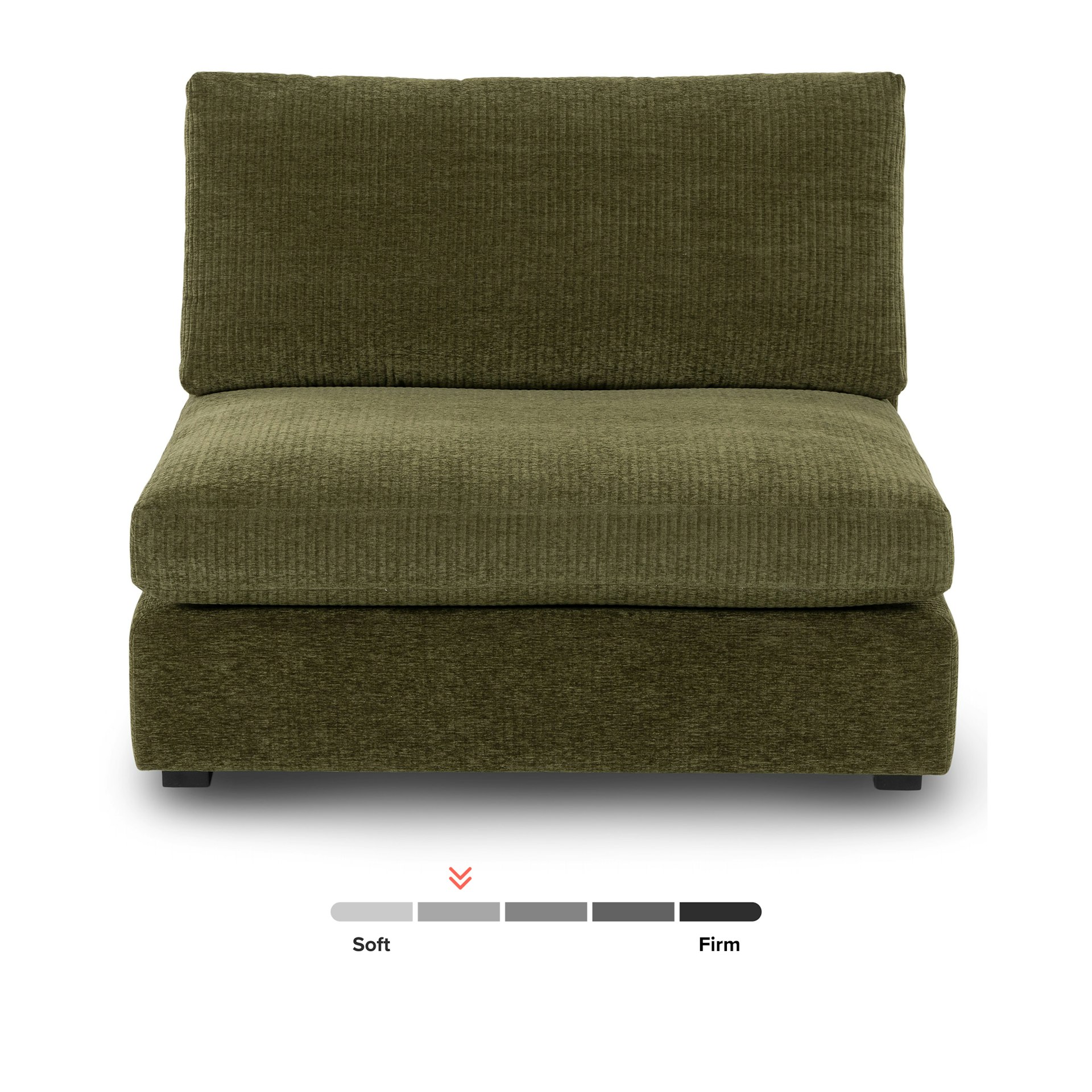Beta 39.5" Armless Chair Module - Cypress Green 5 Beta 39.5" Armless Chair Module - Cypress Green