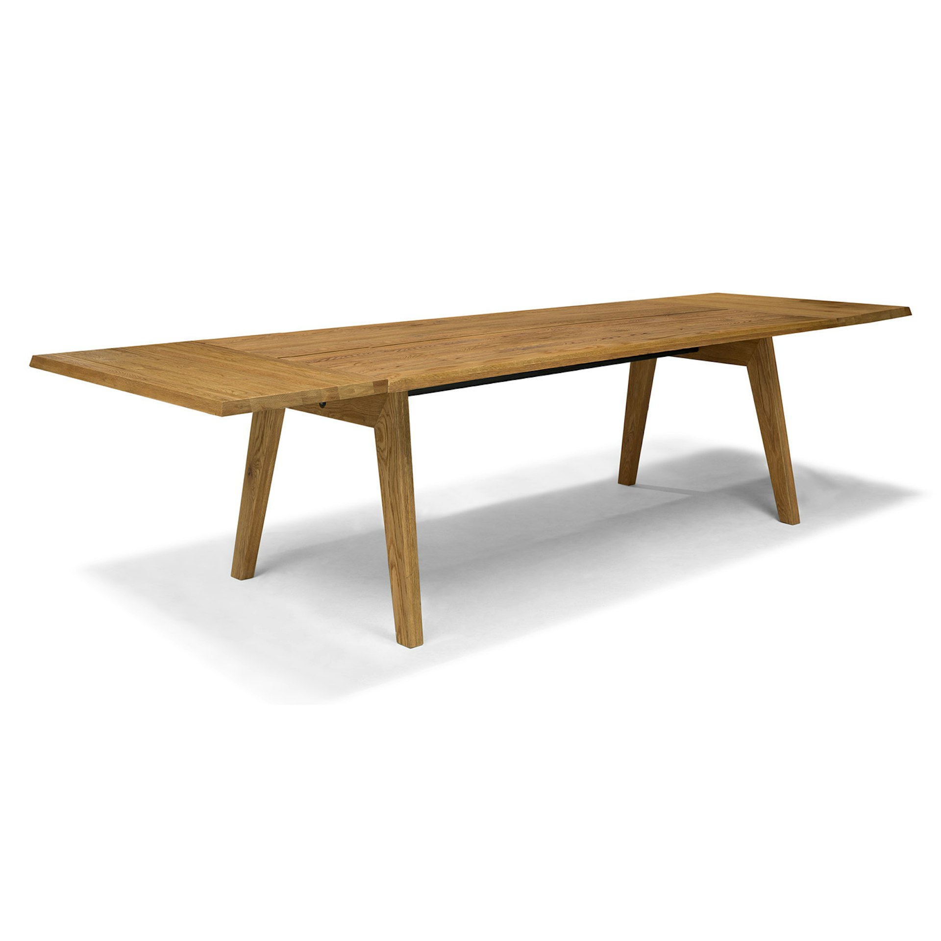 Madera 86" - 125" Solid Wood Extendable Dining Table - Oak 6 Madera 86" - 125" Solid Wood Extendable Dining Table - Oak