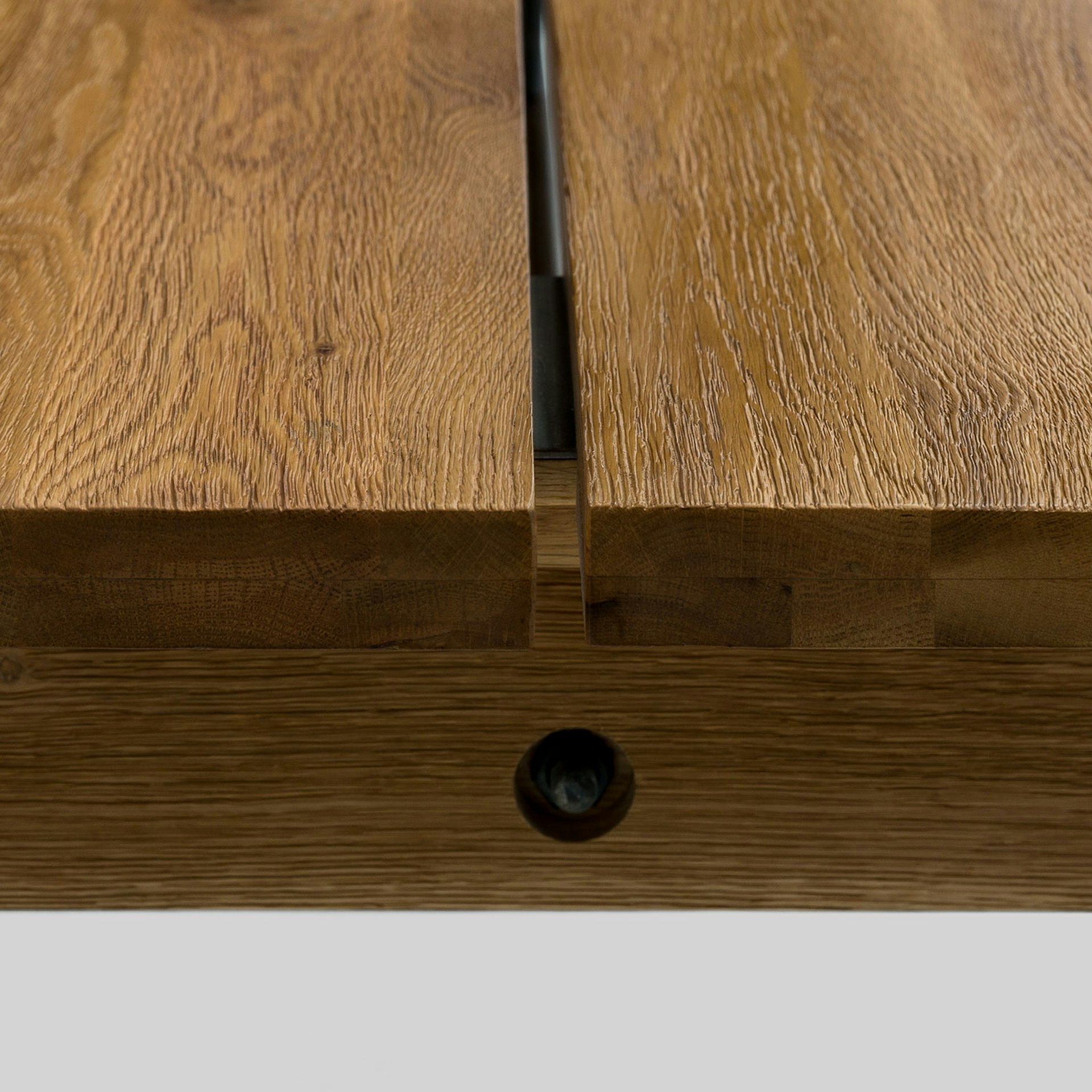 Madera 86" - 125" Solid Wood Extendable Dining Table - Oak 9 Madera 86" - 125" Solid Wood Extendable Dining Table - Oak
