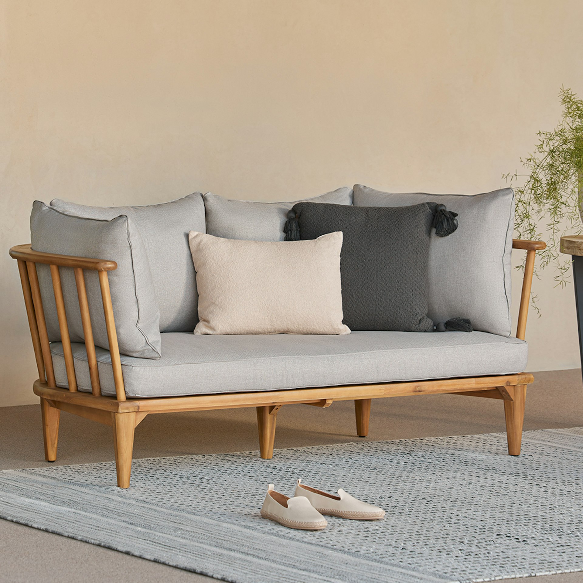 Sora 66.5" Outdoor Loveseat - Beach Sand