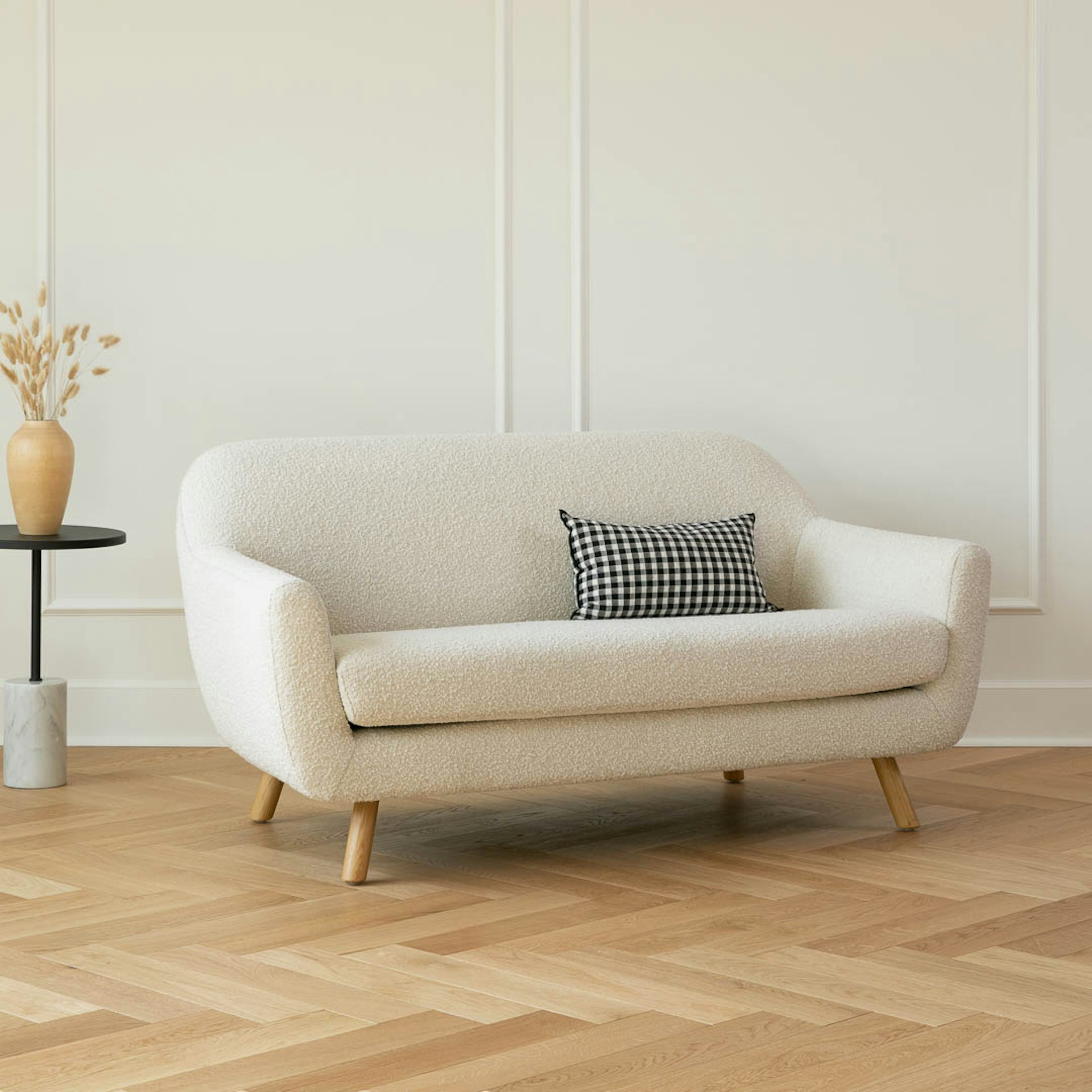Gabriola 64" Loveseat - Ivory Bouclé