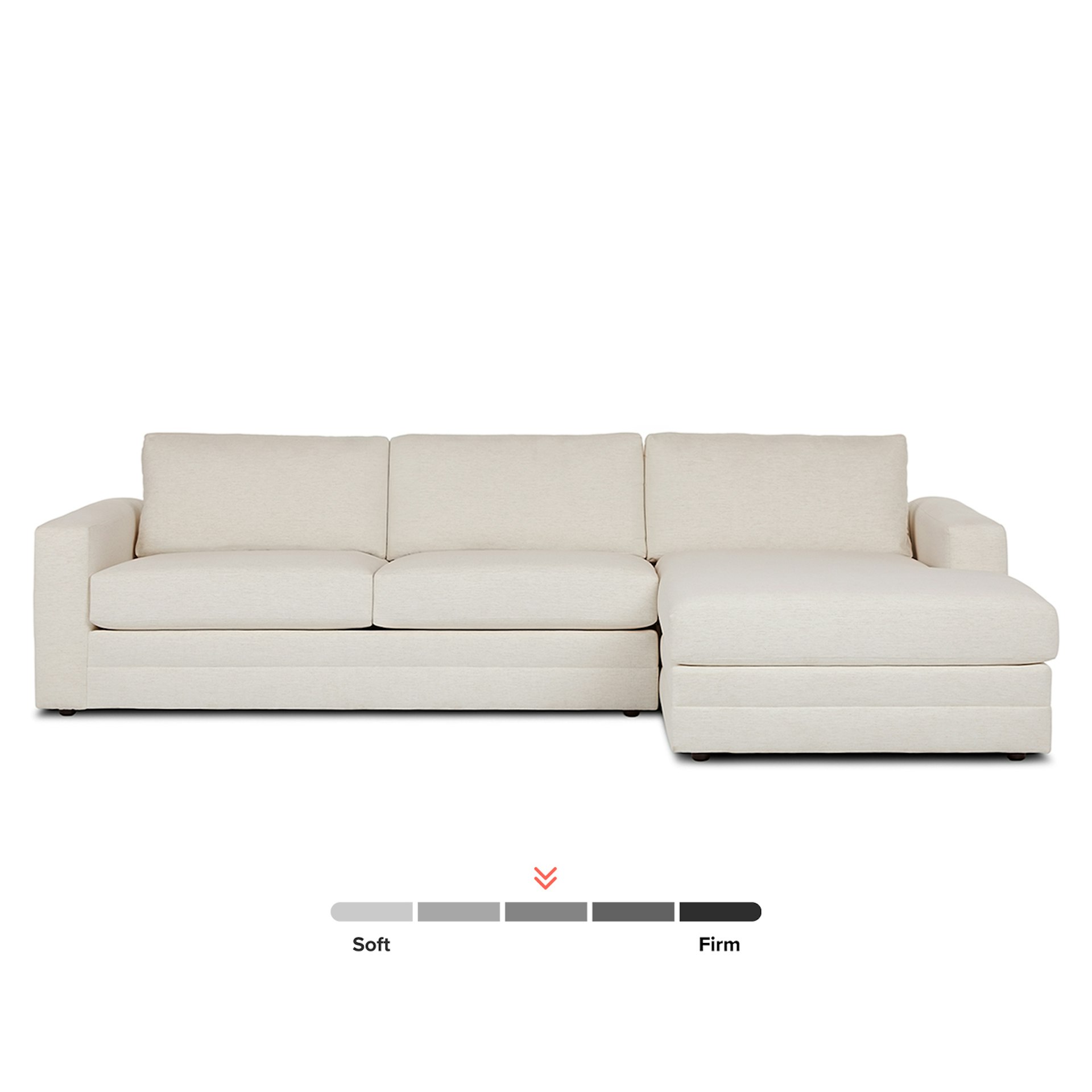 Riley 118.5" Right Sectional - Napa White 5 Riley 118.5" Right Sectional - Napa White