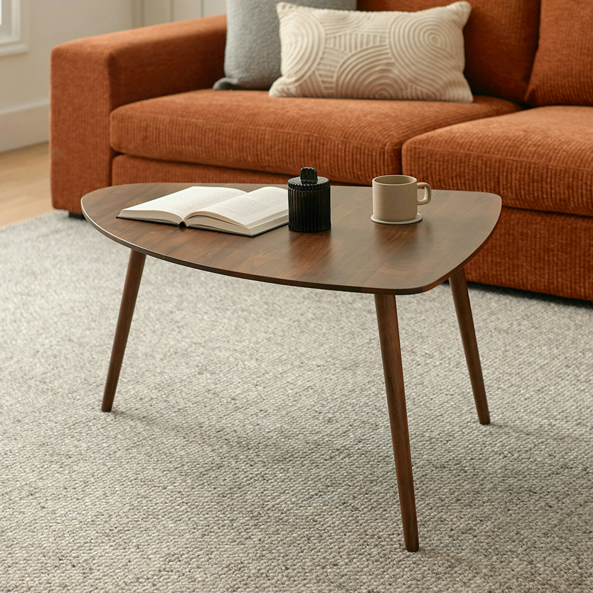 Amoeba 35" Coffee Table - Walnut