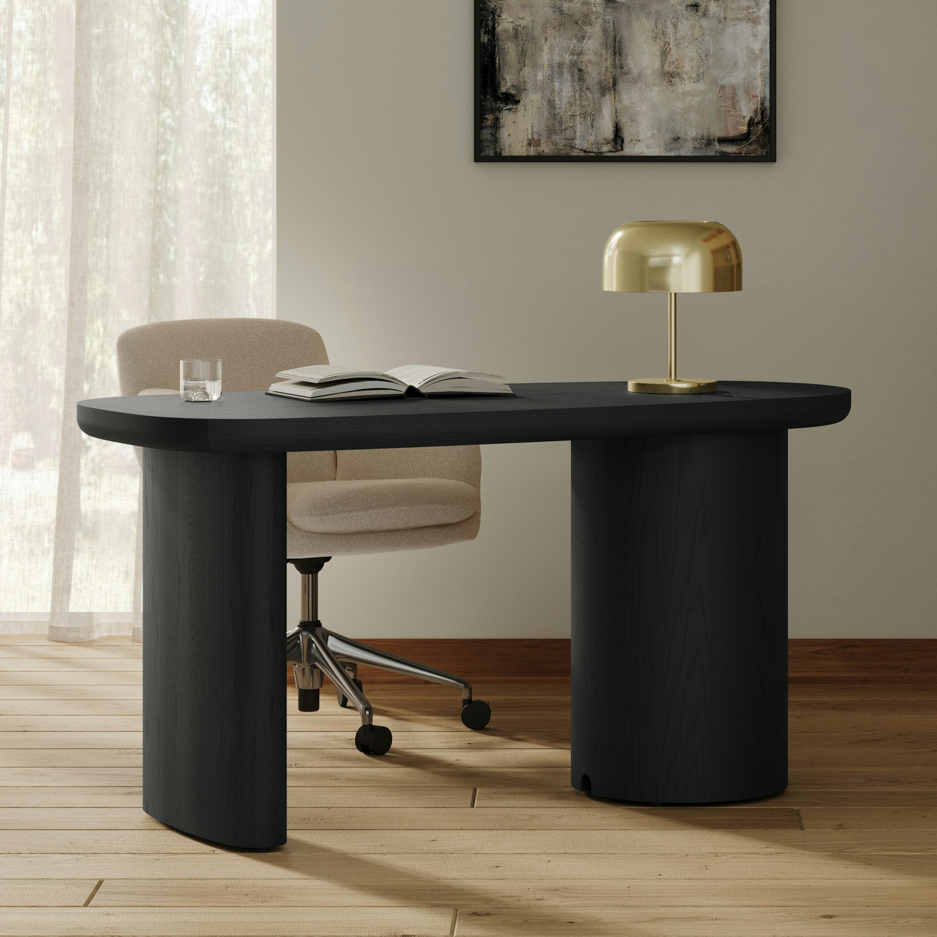 Baarlo 58.5" Desk - Black