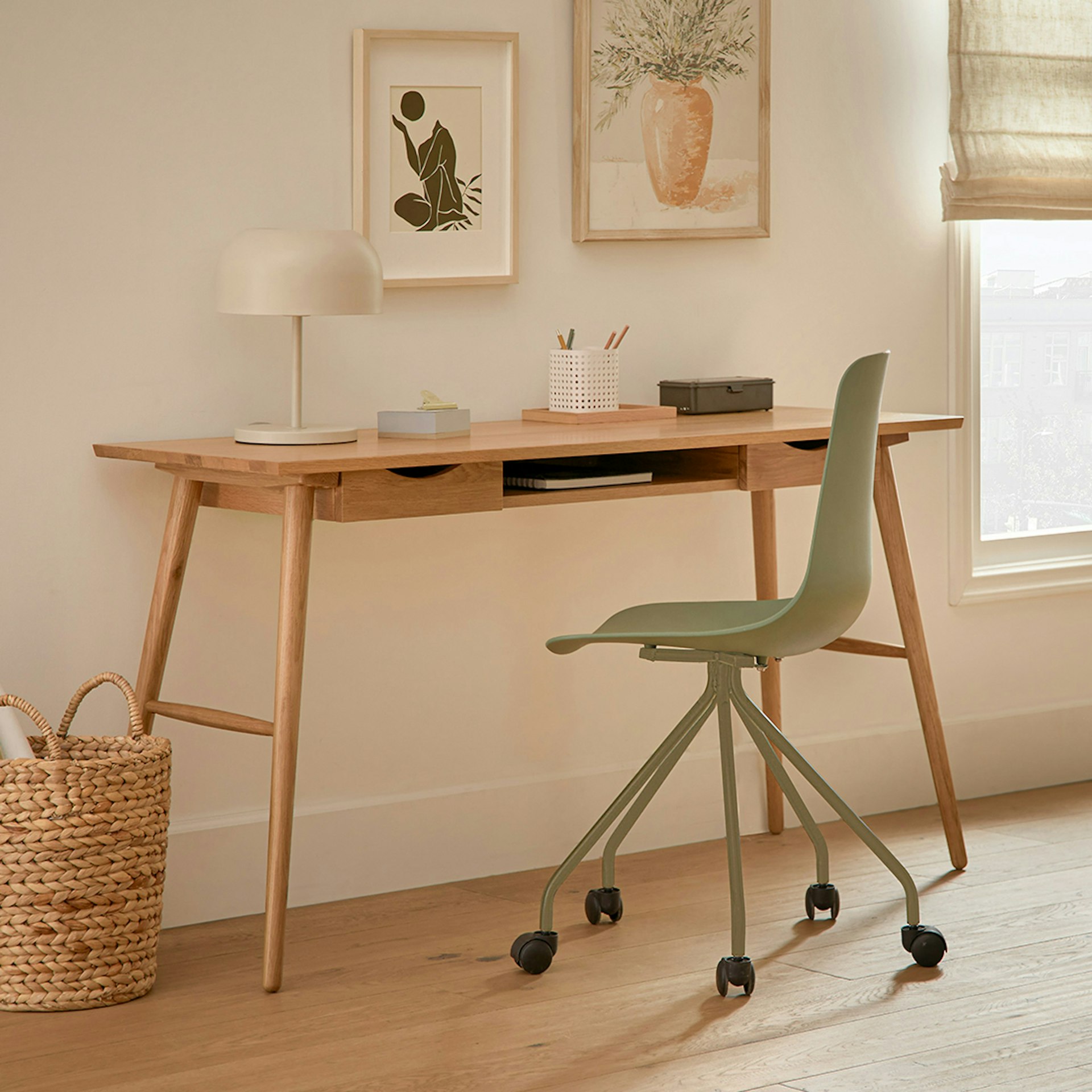 Culla 55" Desk - Oak